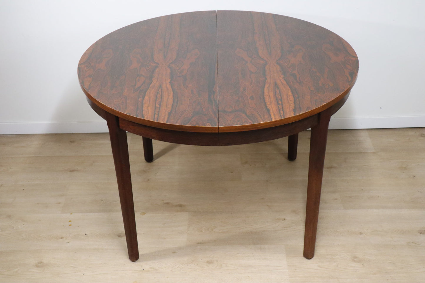 Table de repas vintage extensible en palissandre, 1960