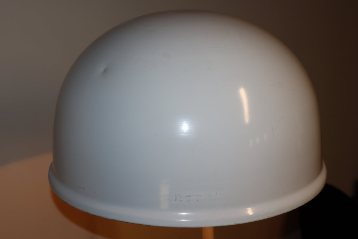 Lampadaire vintage en métal laqué blanc, 1970