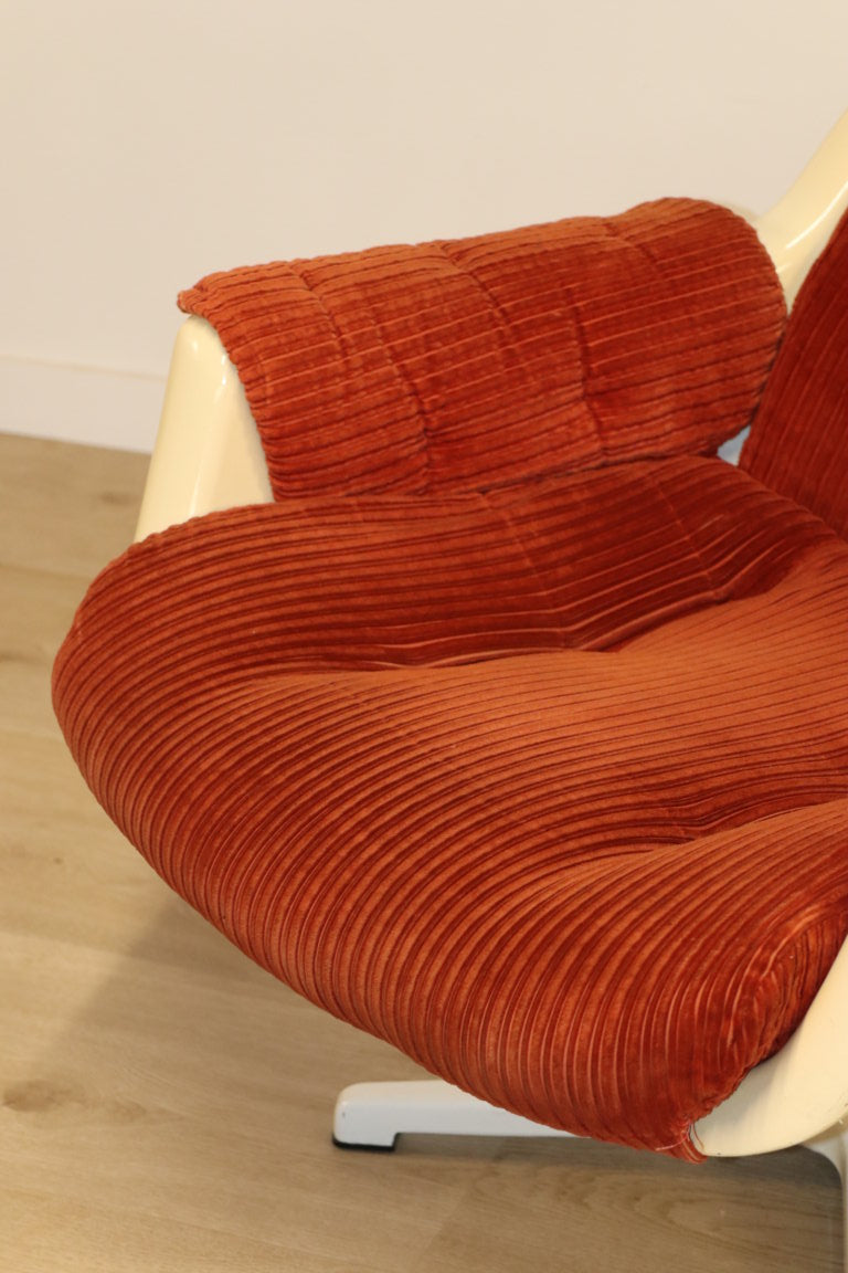 Fauteuil "Galaxy" Space Age par Alf Svensson pour Dux, 1970