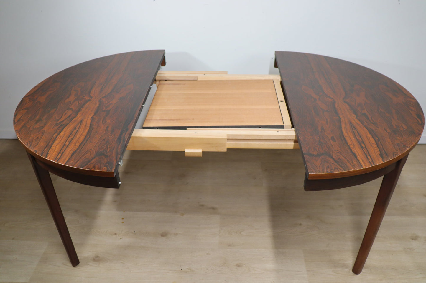 Table de repas vintage extensible en palissandre, 1960