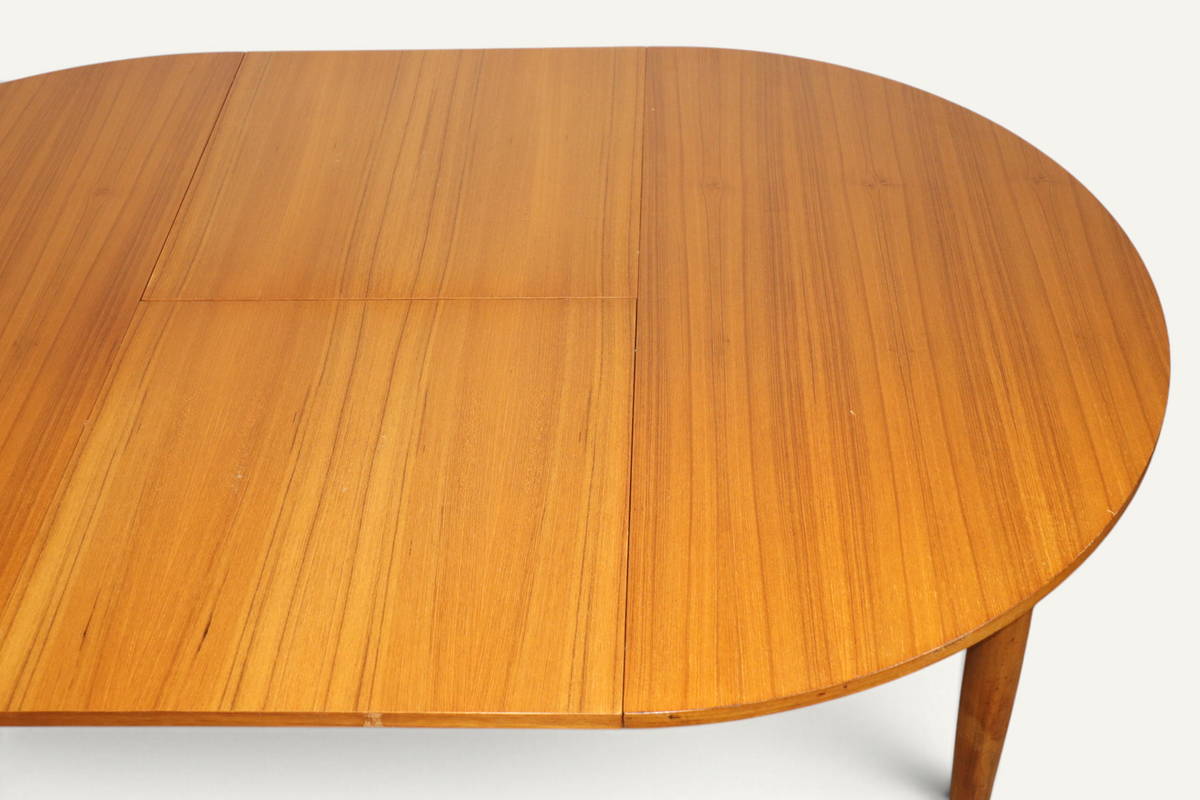 Table à manger extensible vintage en teck – années 1960