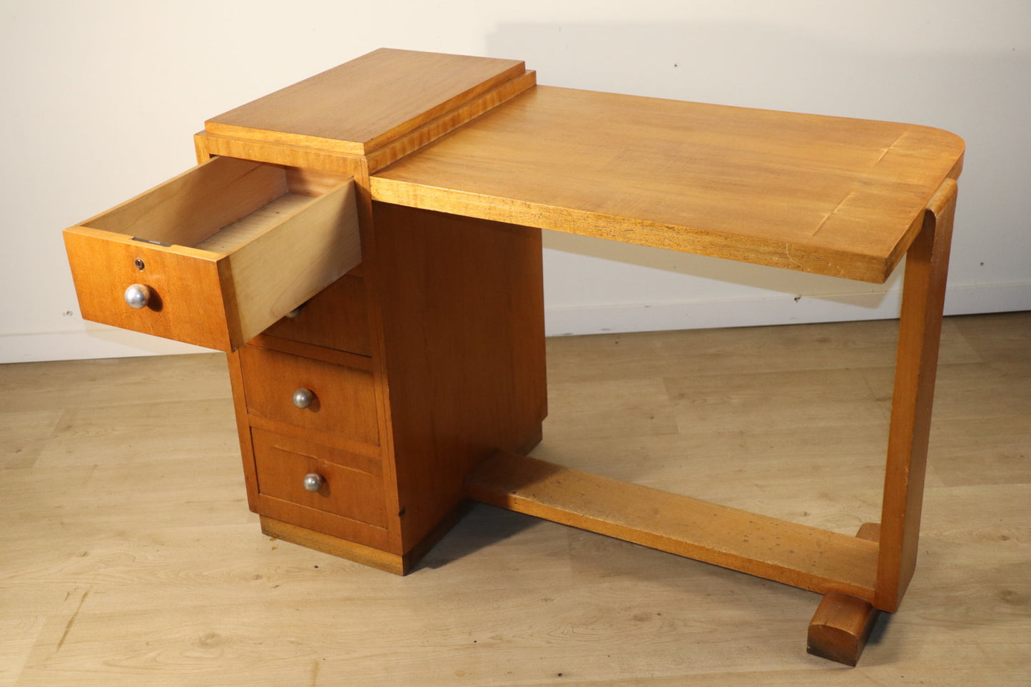Bureau de style Art Déco en bois, 1940