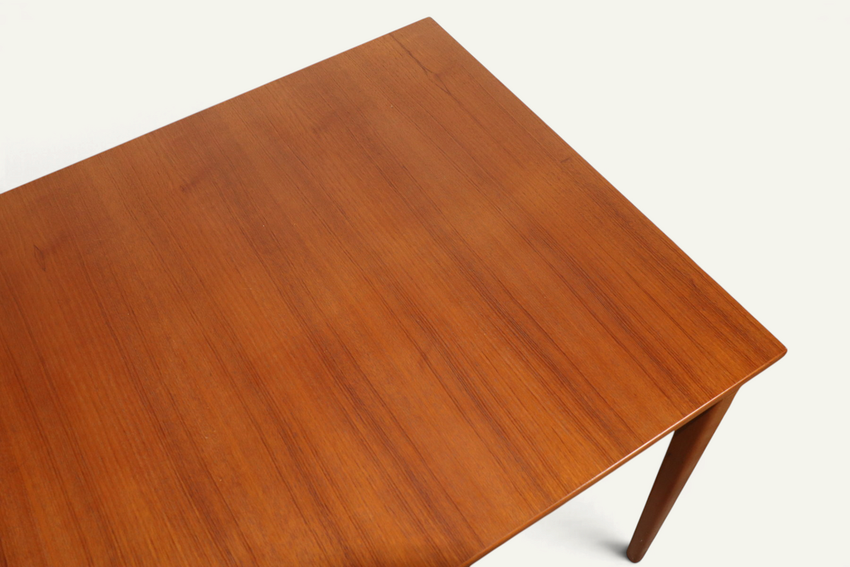 Table de repas rectangulaire extensible en teck, style scandinave – années 60