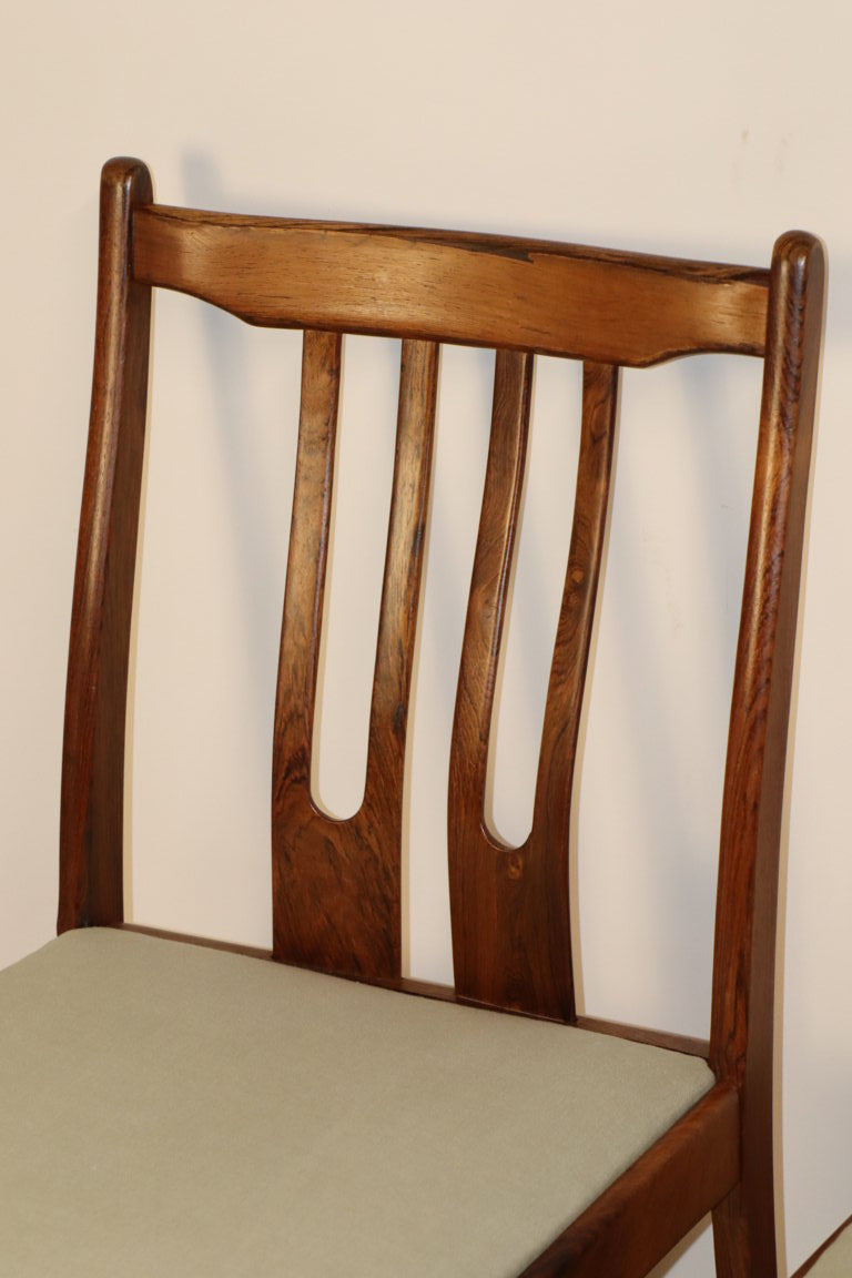 Série de 4 chaises scandinave en palissandre, 1960