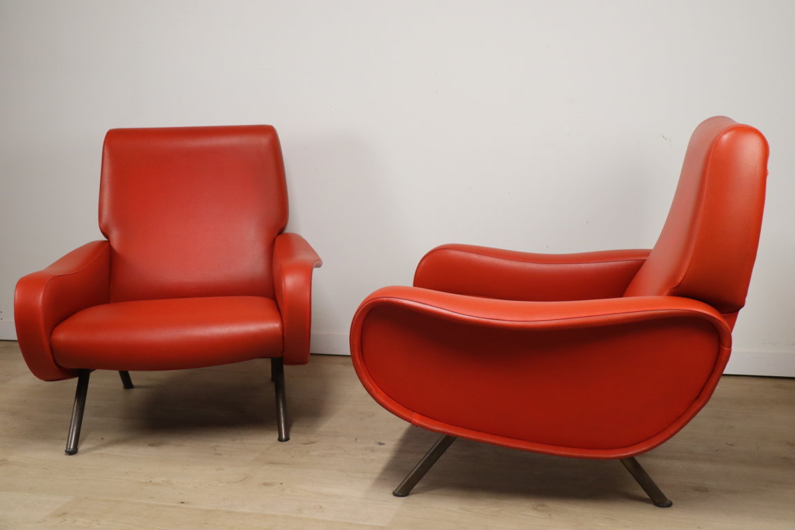 Paire de fauteuils « Lady » par Marco Zanuso édition Arflex, 1950