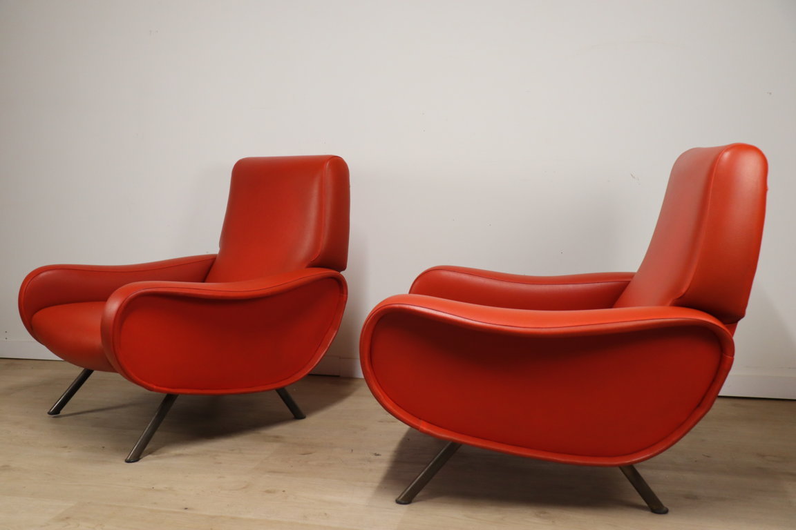 Paire de fauteuils « Lady » par Marco Zanuso édition Arflex, 1950