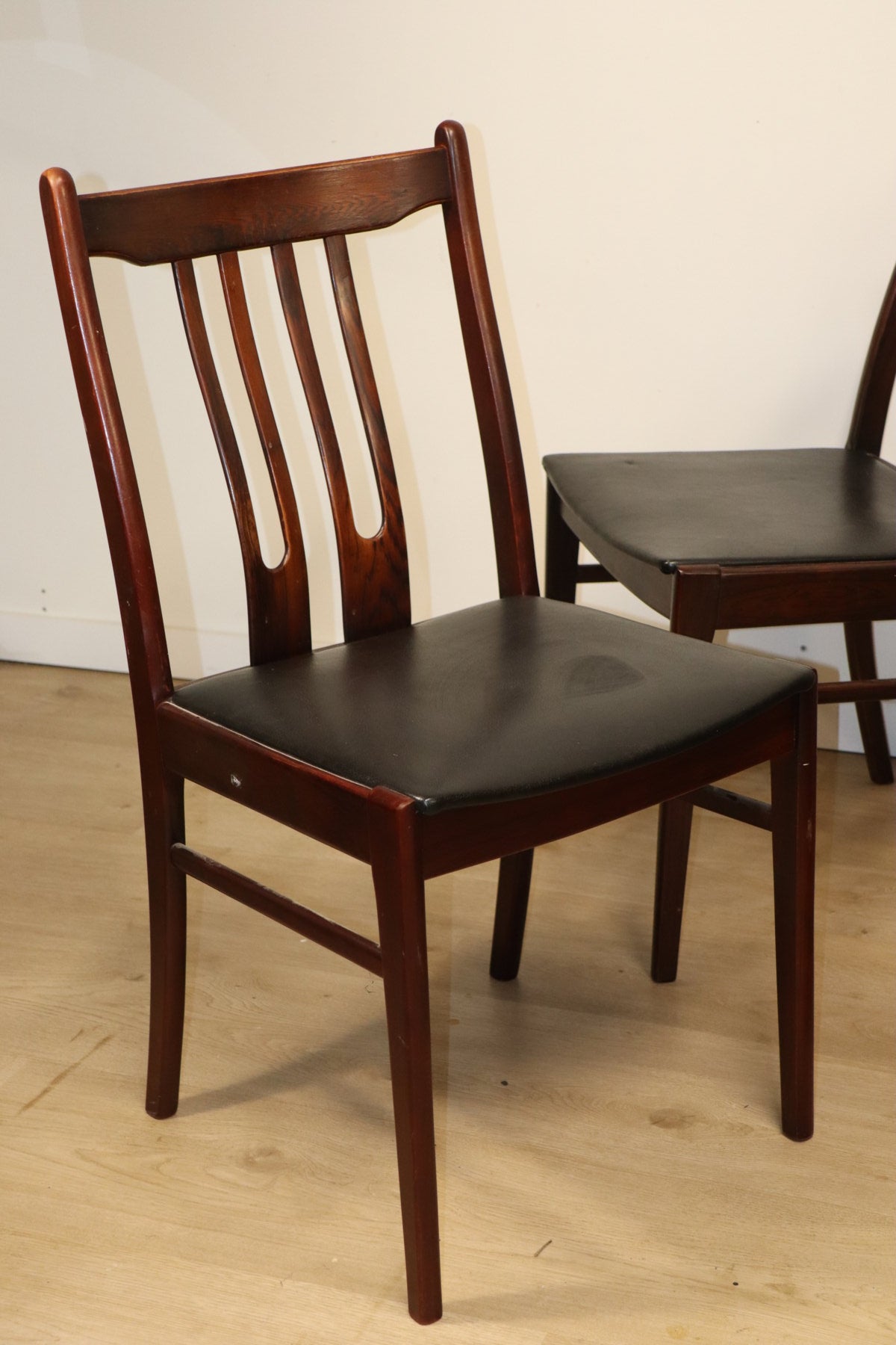 Série de 6 chaises scandinave en palissandre, 1960