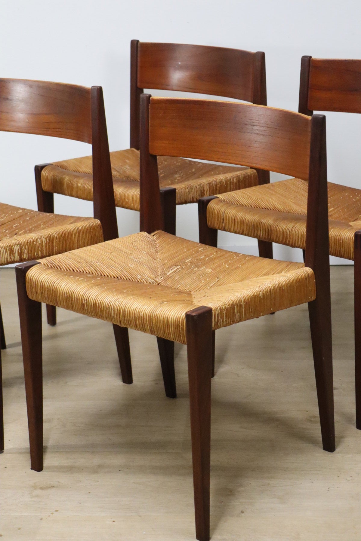 Série de 4 chaises scandinave modèle "Pia" de Poul Cadovius, 1960