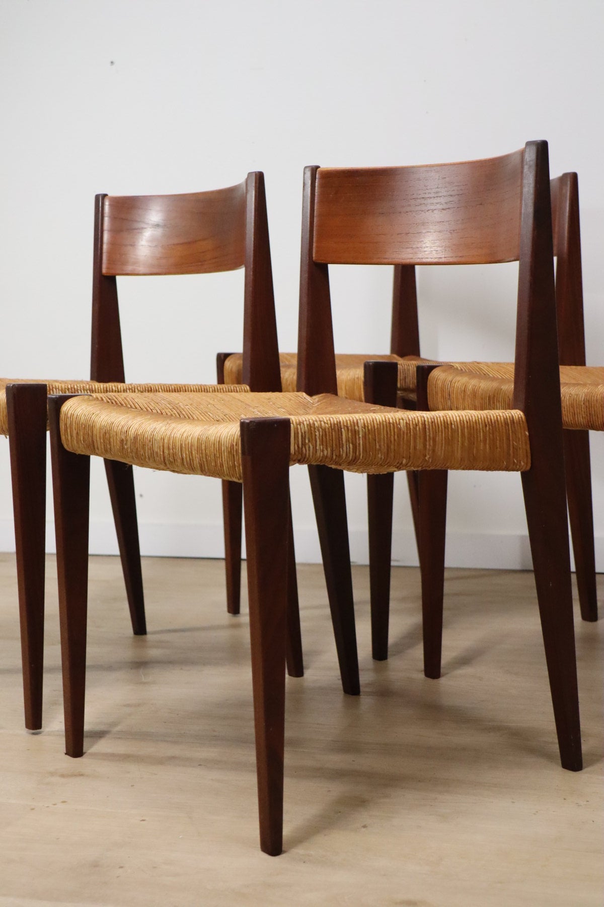 Série de 4 chaises scandinave modèle "Pia" de Poul Cadovius, 1960