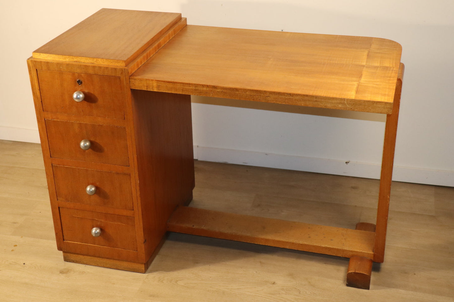 Bureau de style Art Déco en bois, 1940