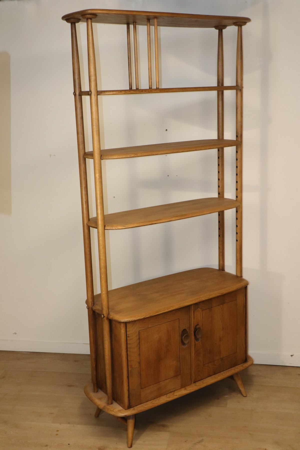 Vintage Ercol bookcase by Lucian Ercolani in wood, 1960s