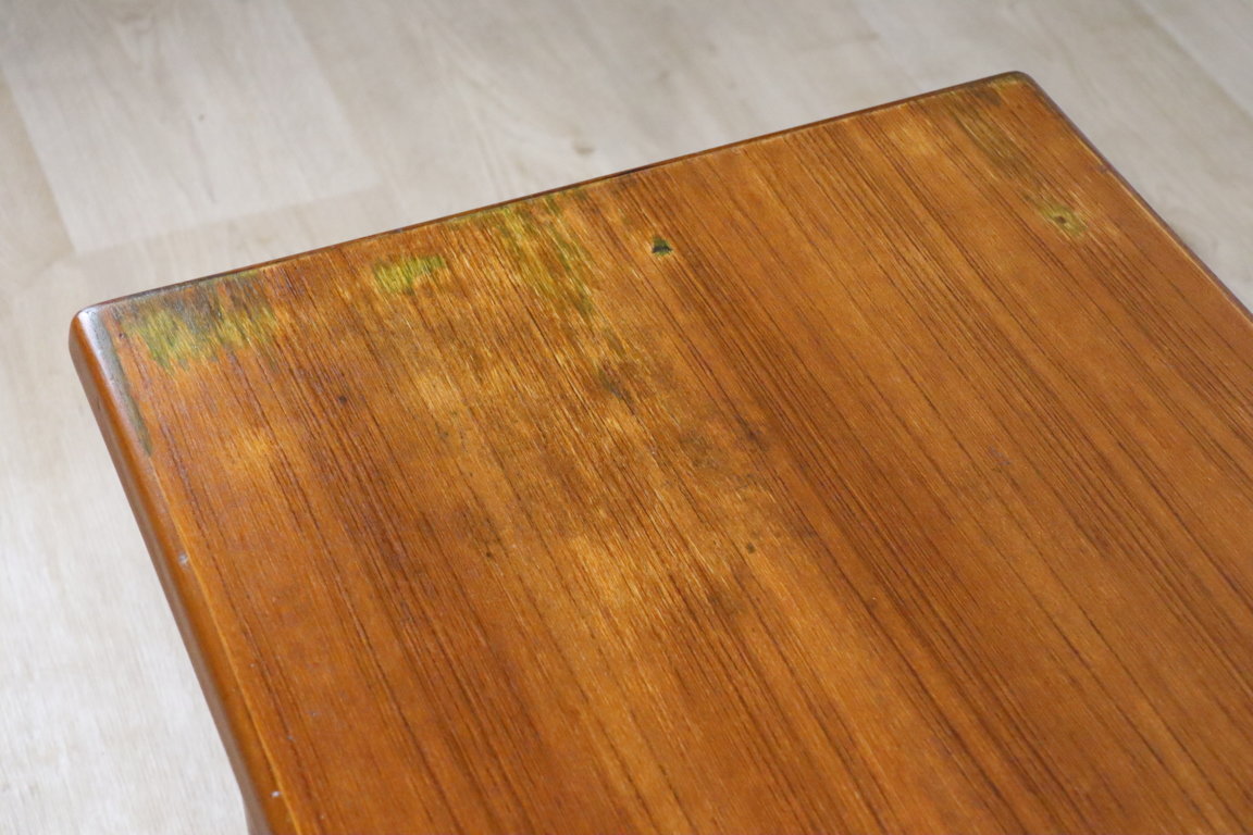 Table basse scandinave rectangulaire en teck, 1960