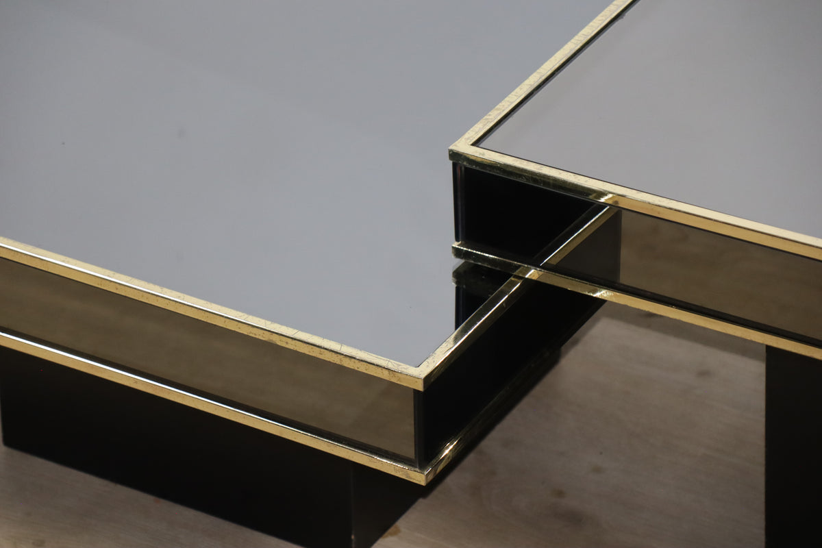 Tables basses modulables édition Cidue, d'après Willy Rizzo années 1970