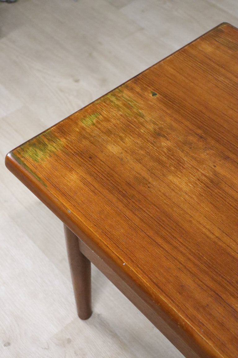 Table basse scandinave rectangulaire en teck, 1960