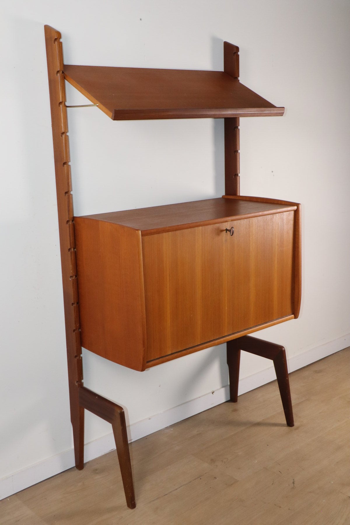 Bibliothèque murale modulable scandinave – Blindheim Møbelfabrik – 1960