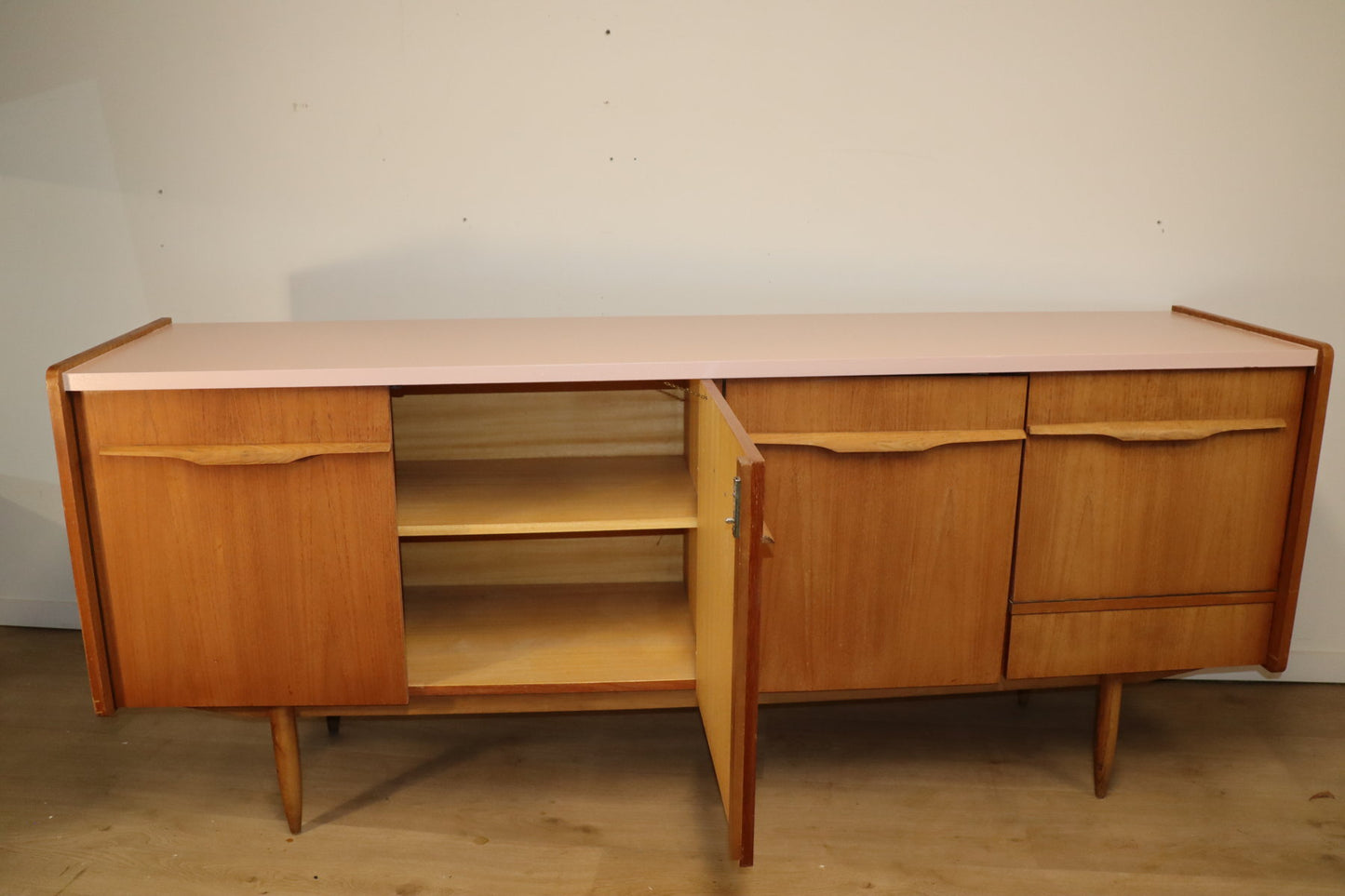 Enfilade vintage en teck années 60