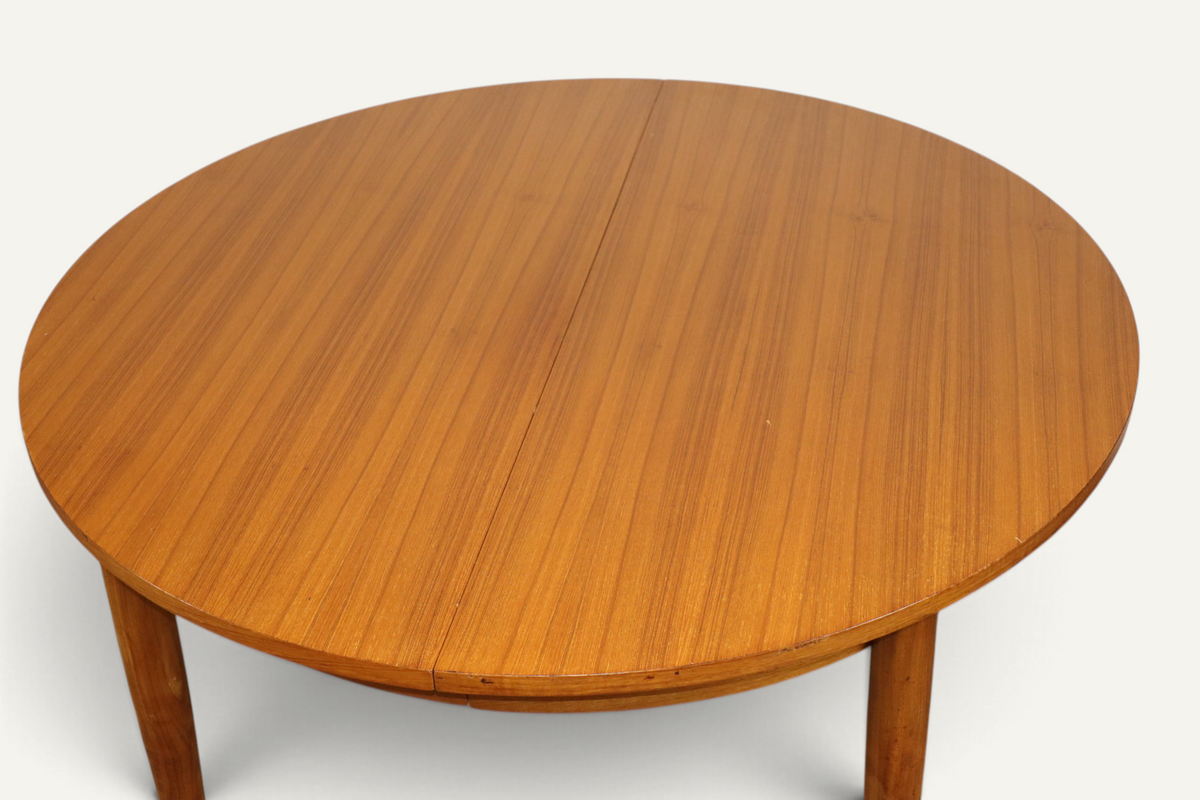 Table à manger extensible vintage en teck – années 1960