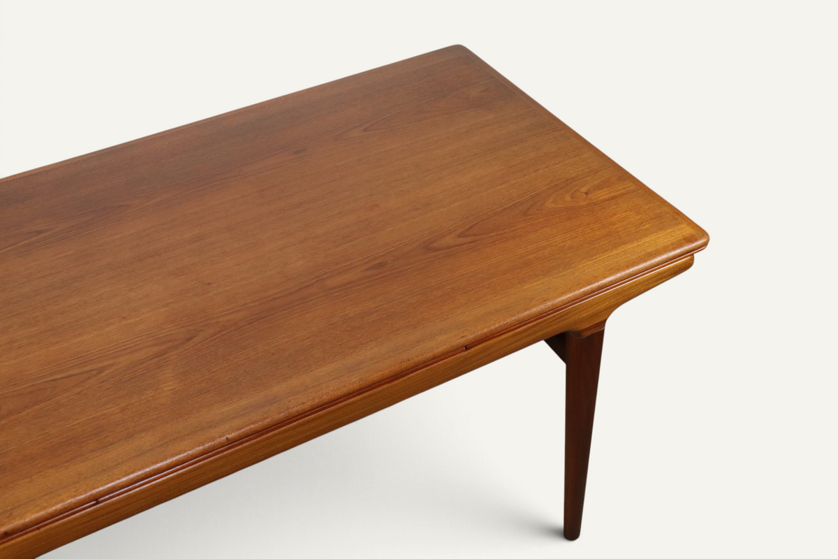Table de repas scandinave extensible de Johannes Andersen en teck - 1960