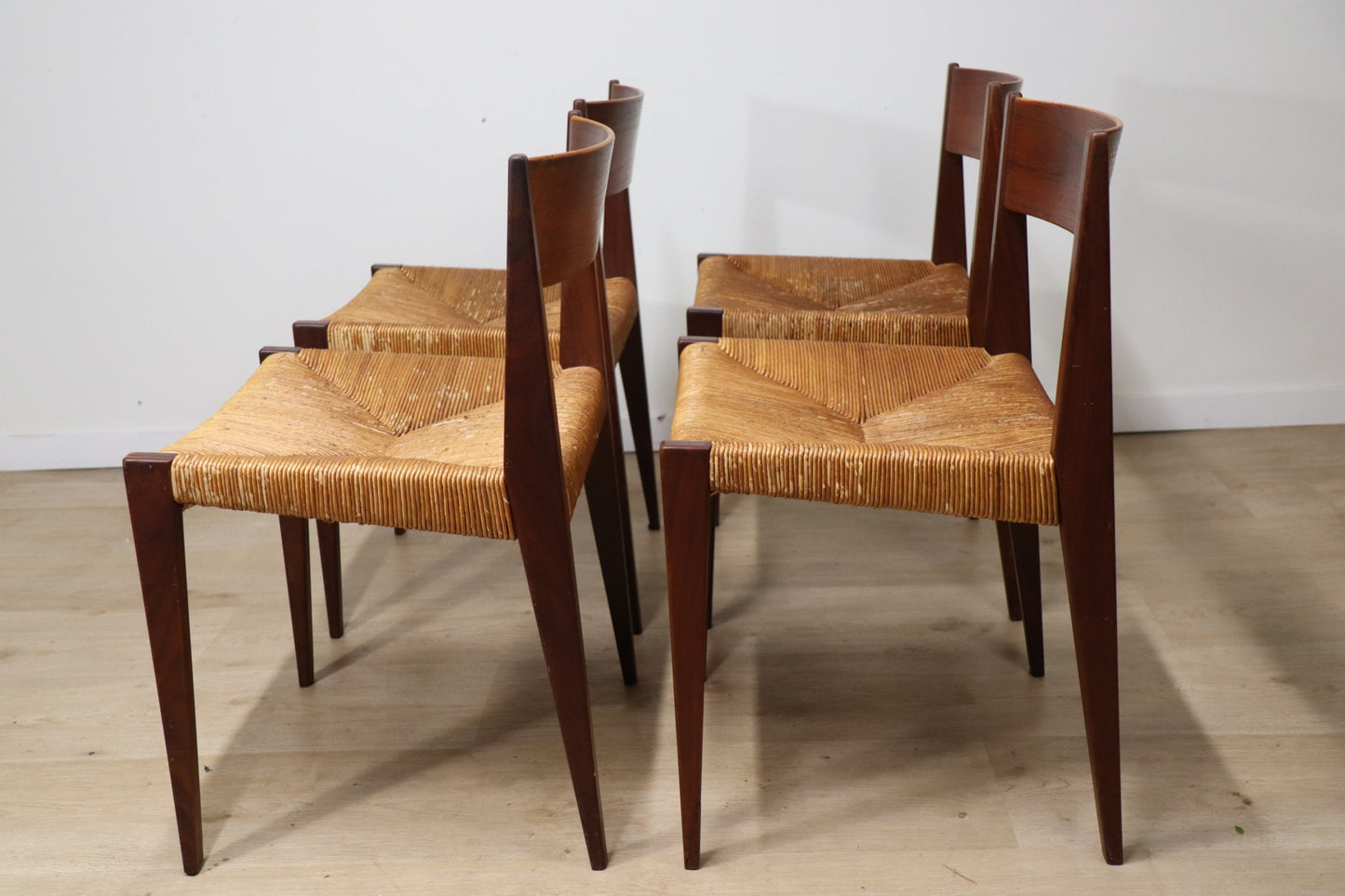 Série de 4 chaises scandinave modèle "Pia" de Poul Cadovius, 1960