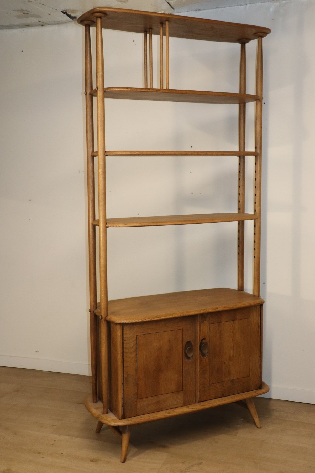 Vintage Ercol bookcase by Lucian Ercolani in wood, 1960s