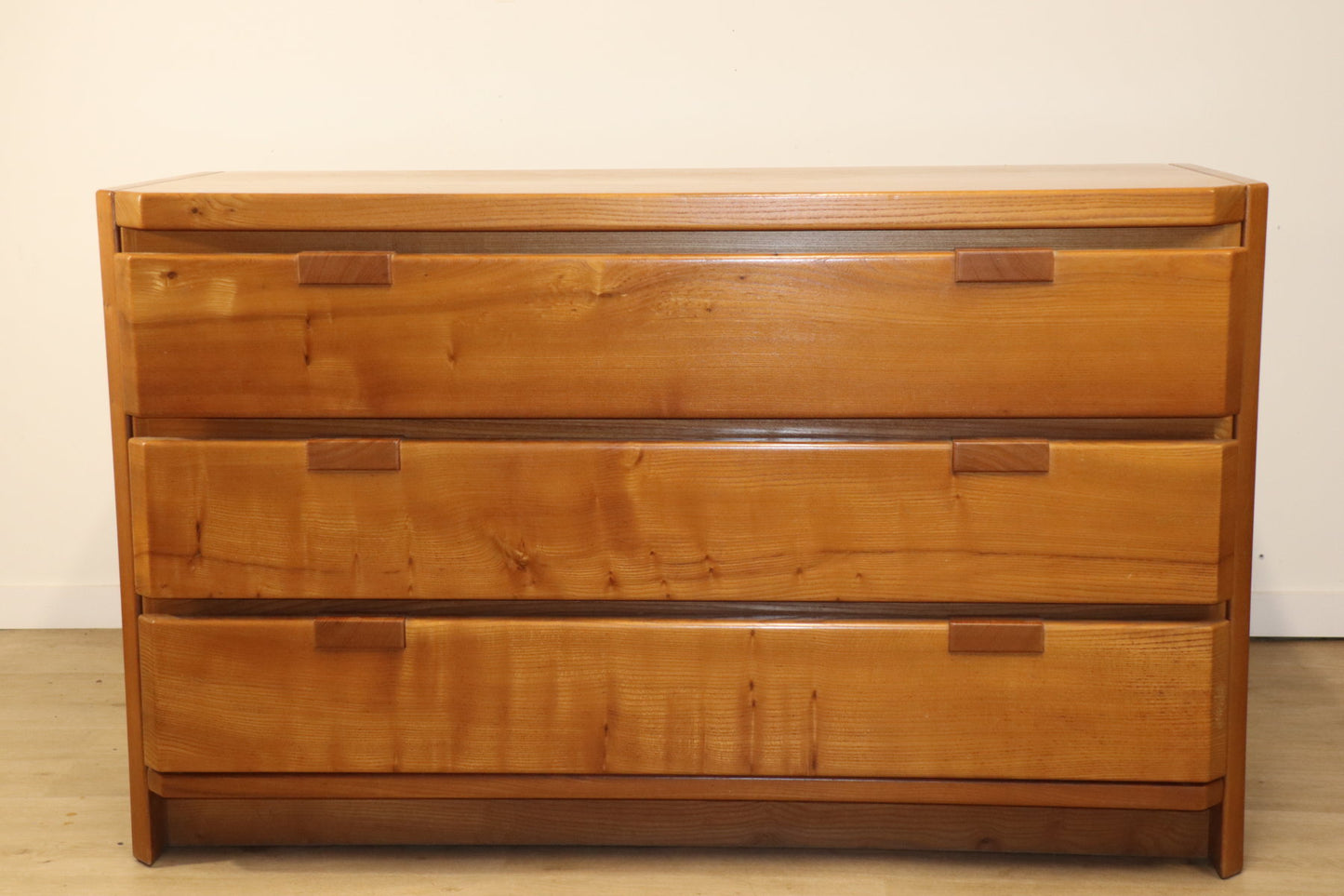 Commode vintage en orme massif, 1970