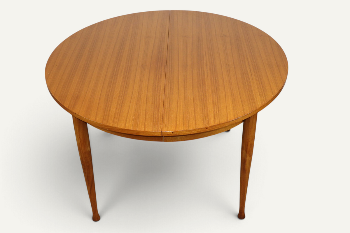 Table à manger extensible vintage en teck – années 1960