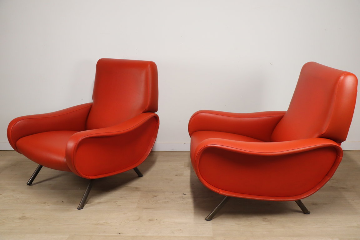 Paire de fauteuils « Lady » par Marco Zanuso édition Arflex, 1950