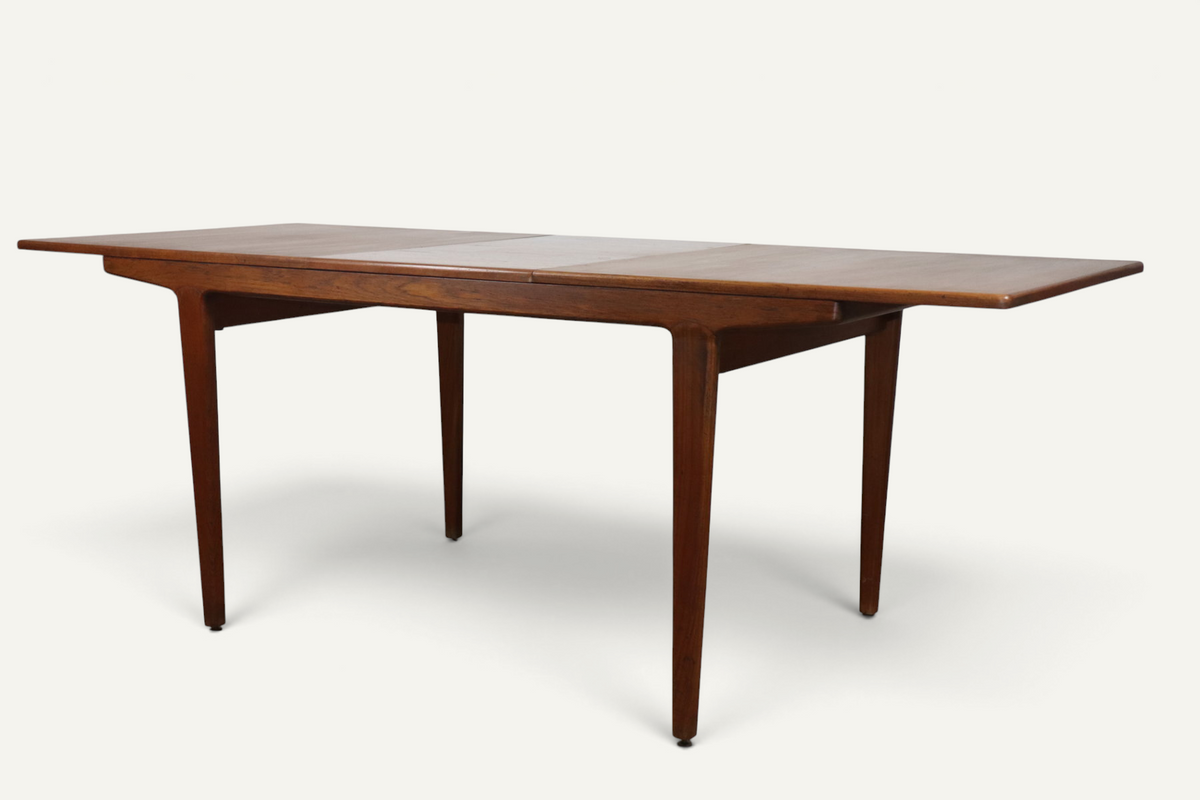 Table de repas extensible danoise en teck – années 1960