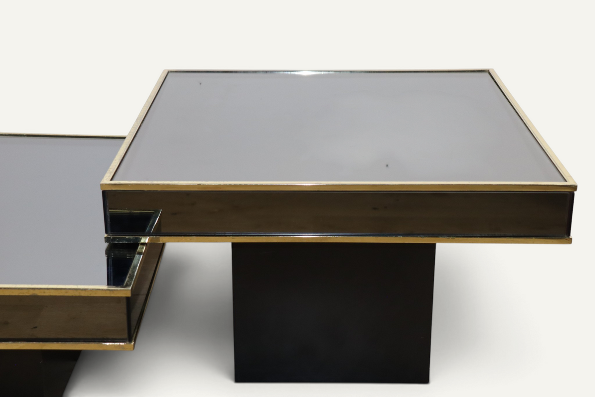 Tables basses modulables édition Cidue, d'après Willy Rizzo années 1970