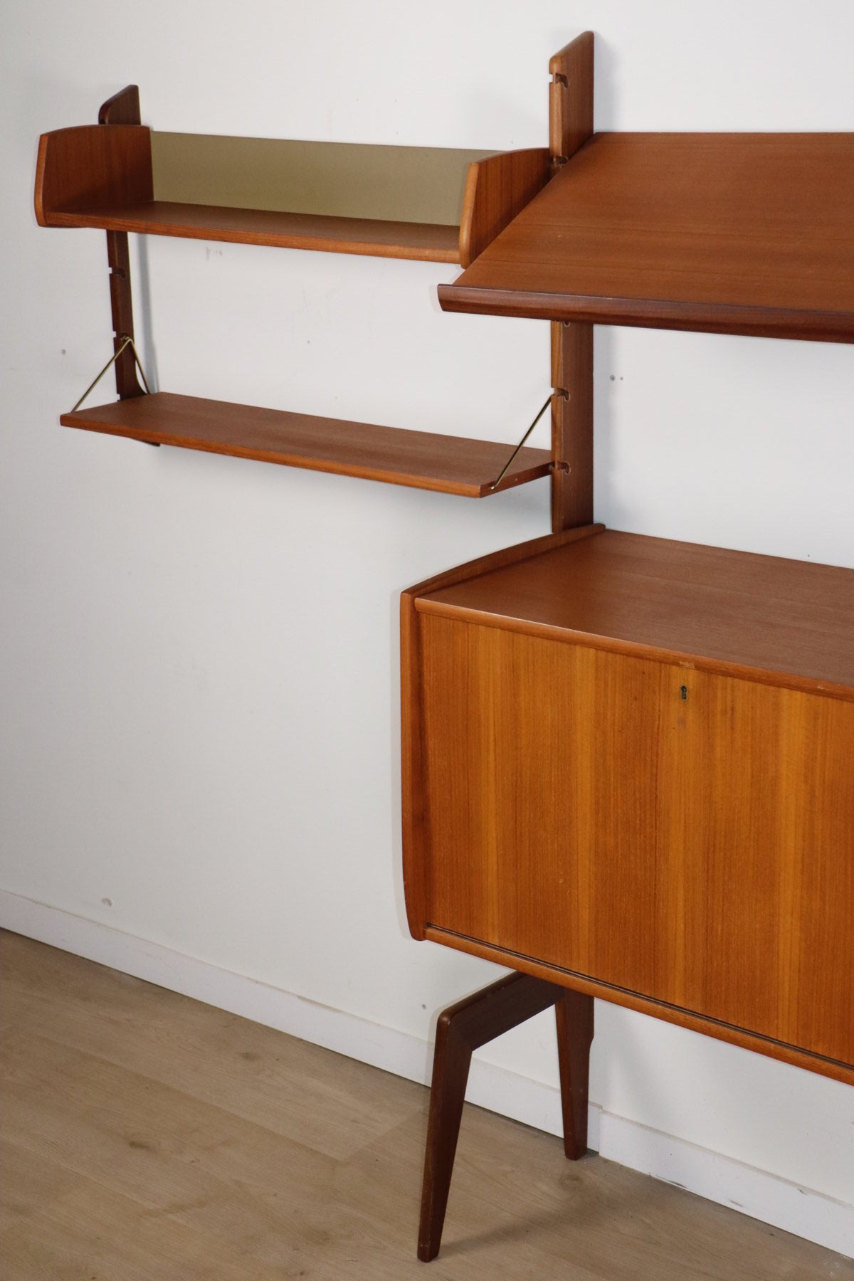 Bibliothèque murale modulable scandinave – Blindheim Møbelfabrik – 1960