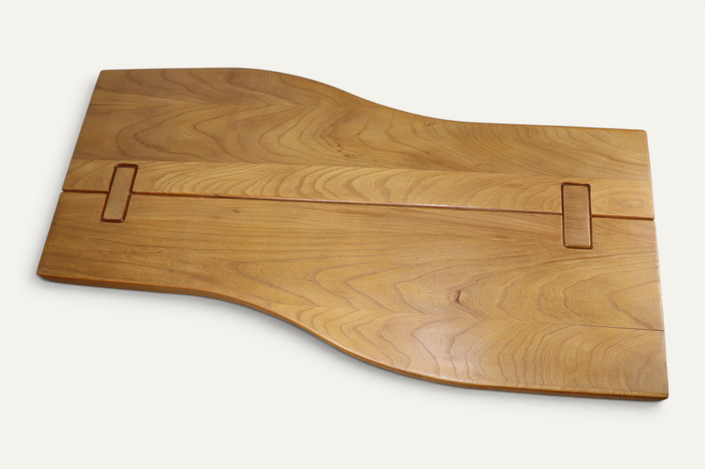 Table basse Regain en orme massif - Années 1970