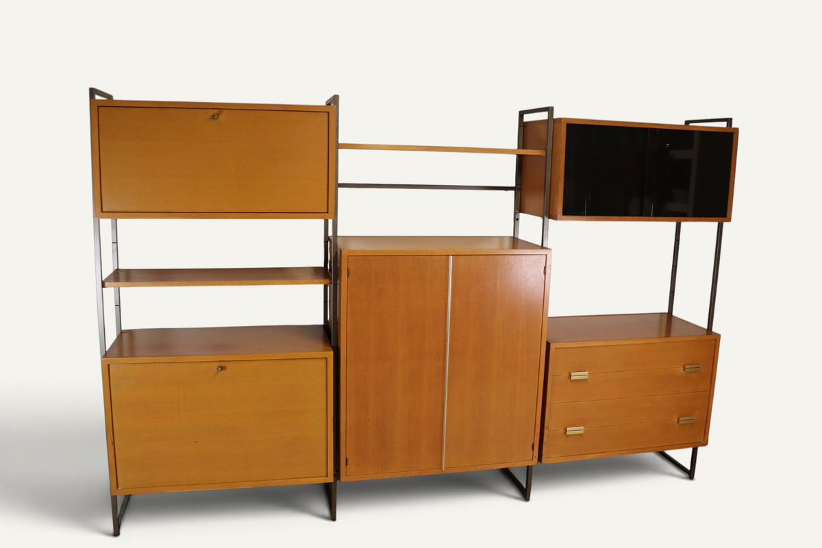 Bibliothèque modulable Georges Frydman pour EFA – Années 60