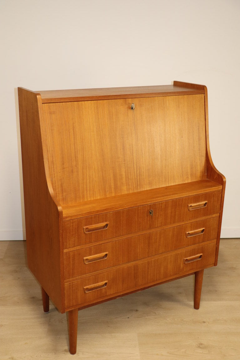 Secrétaire scandinave par Gunnar Nielsen Tibergaard en teck, 1960