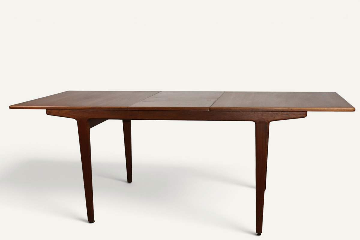 Table de repas extensible danoise en teck – années 1960