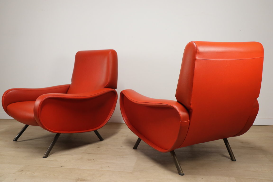 Paire de fauteuils « Lady » par Marco Zanuso édition Arflex, 1950