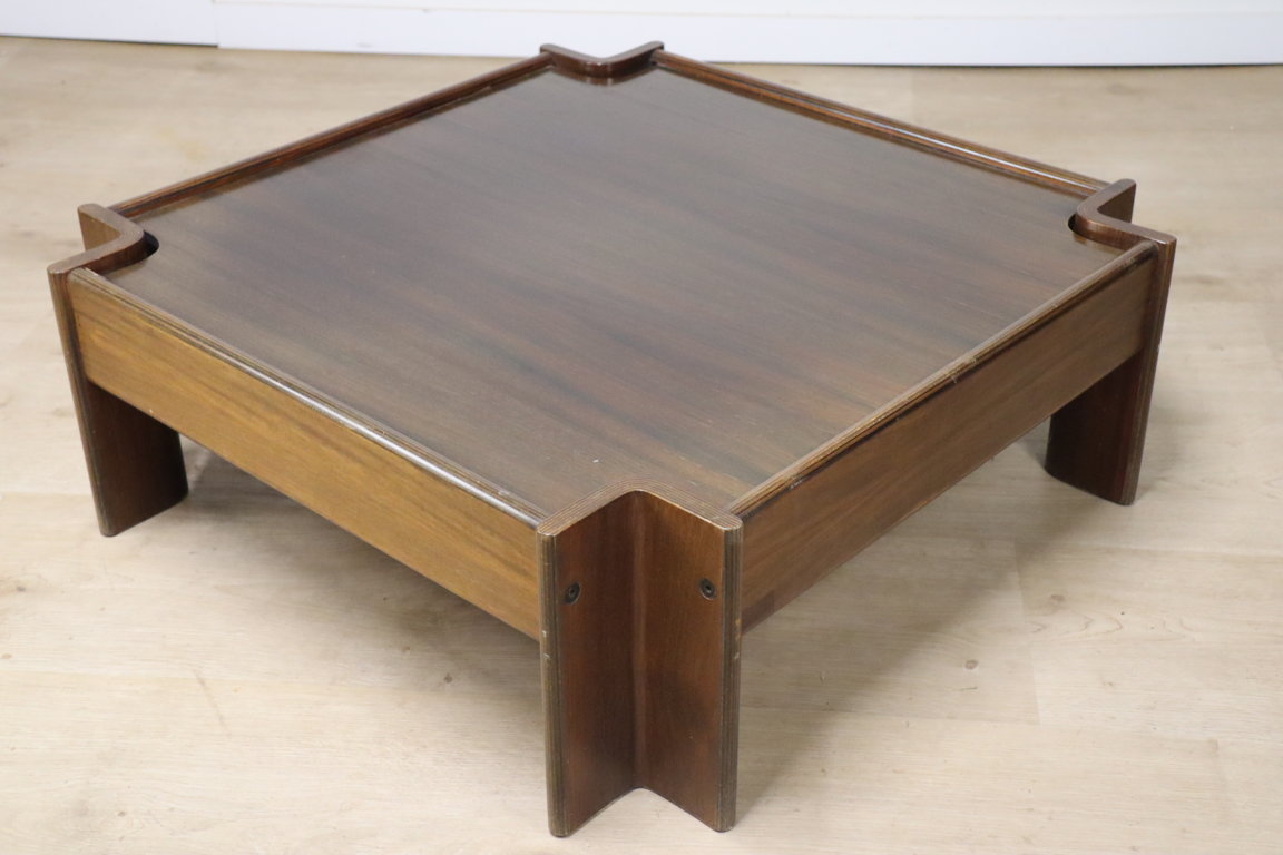 Table basse « Zelda » par Sergio Asti en palissandre, 1960