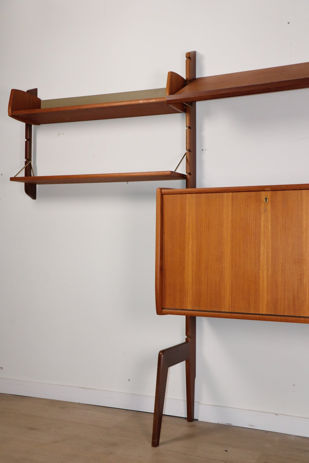 Bibliothèque murale modulable scandinave – Blindheim Møbelfabrik – 1960