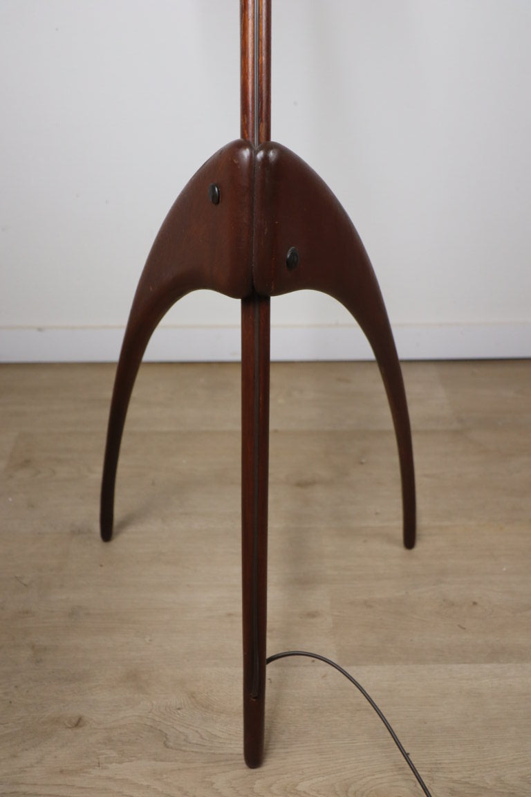 Lampadaire Rispal dit "Mante Religieuse" en teck, 1960