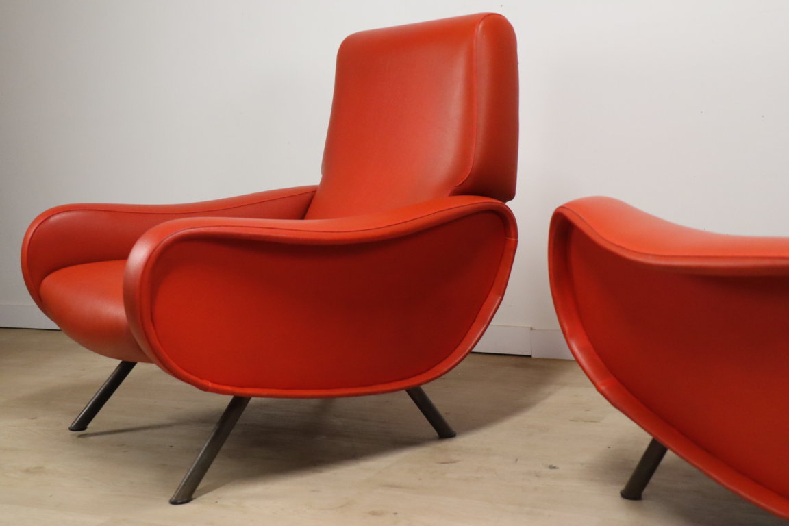 Paire de fauteuils « Lady » par Marco Zanuso édition Arflex, 1950