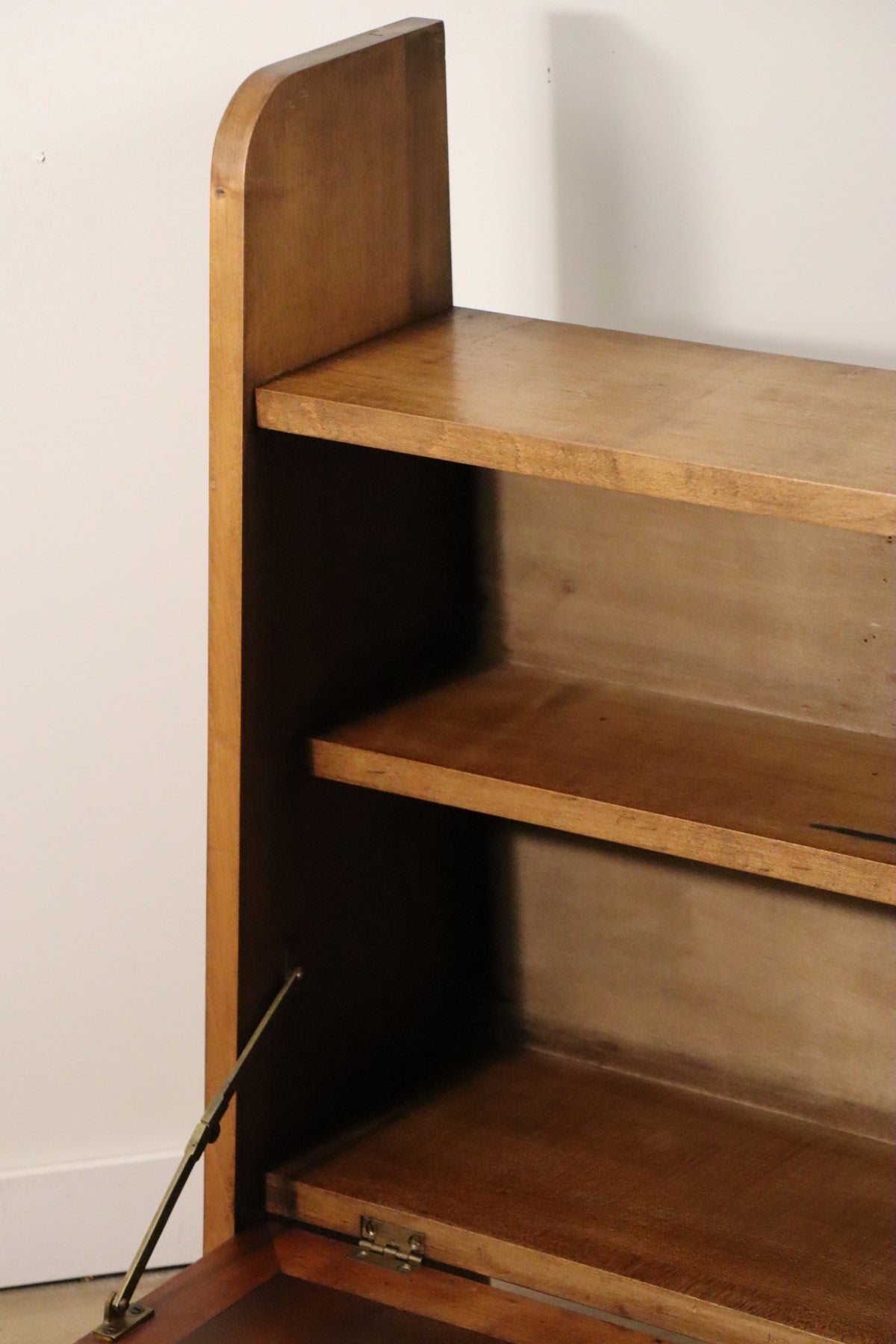 Secrétaire mural vintage en bois, 1950