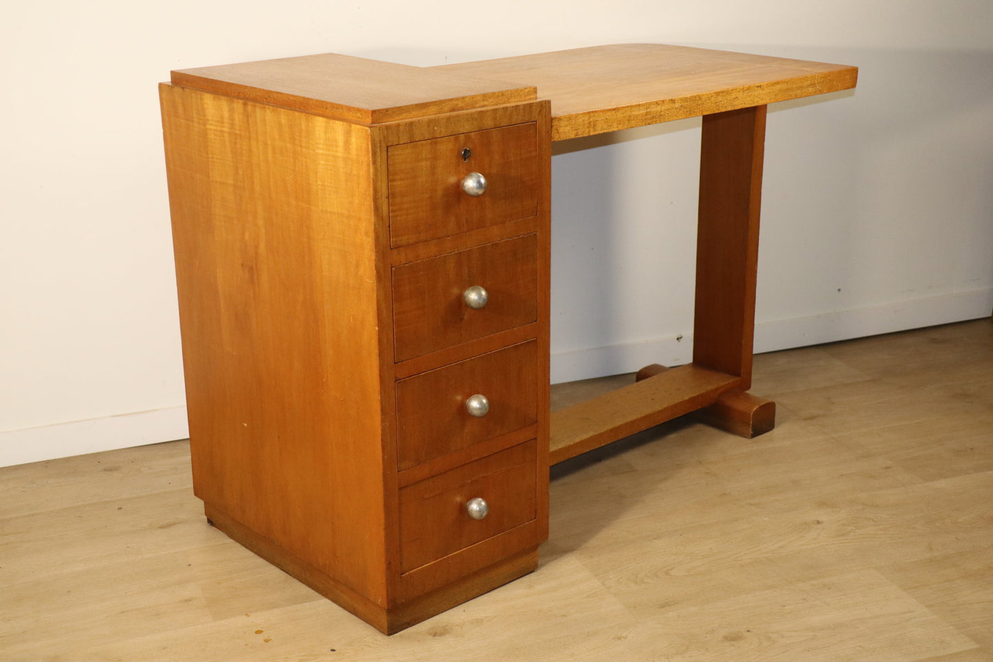 Bureau de style Art Déco en bois, 1940