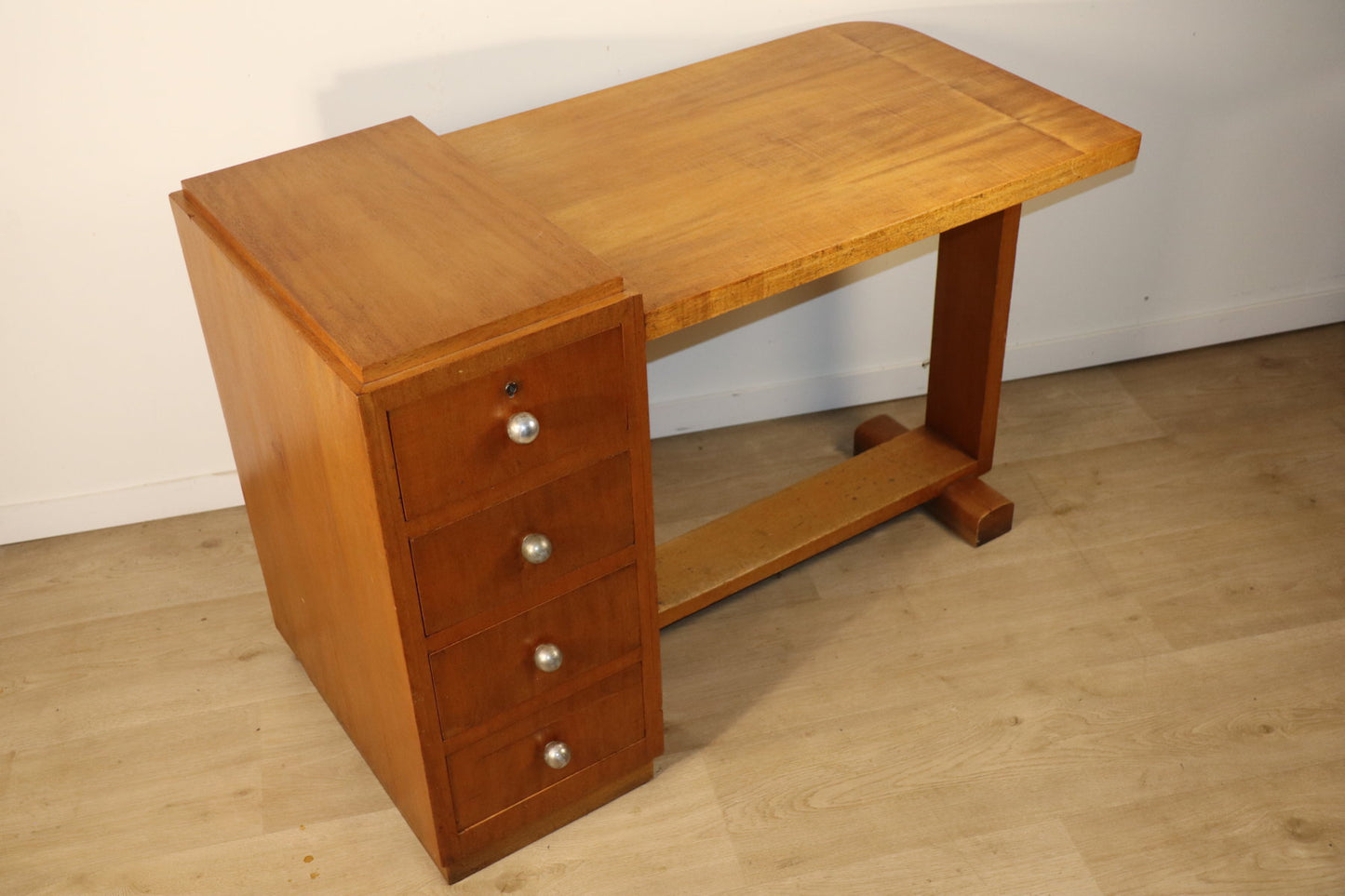 Bureau de style Art Déco en bois, 1940
