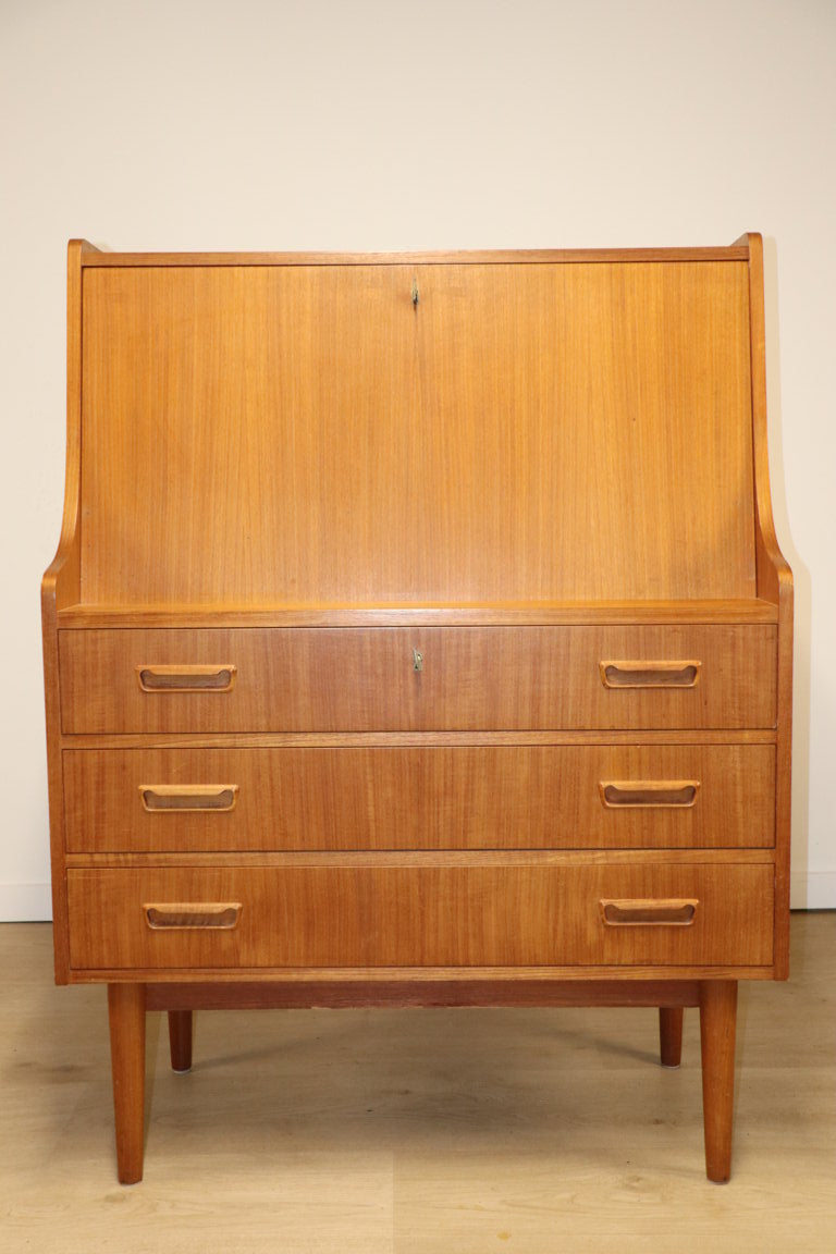 Secrétaire scandinave par Gunnar Nielsen Tibergaard en teck, 1960