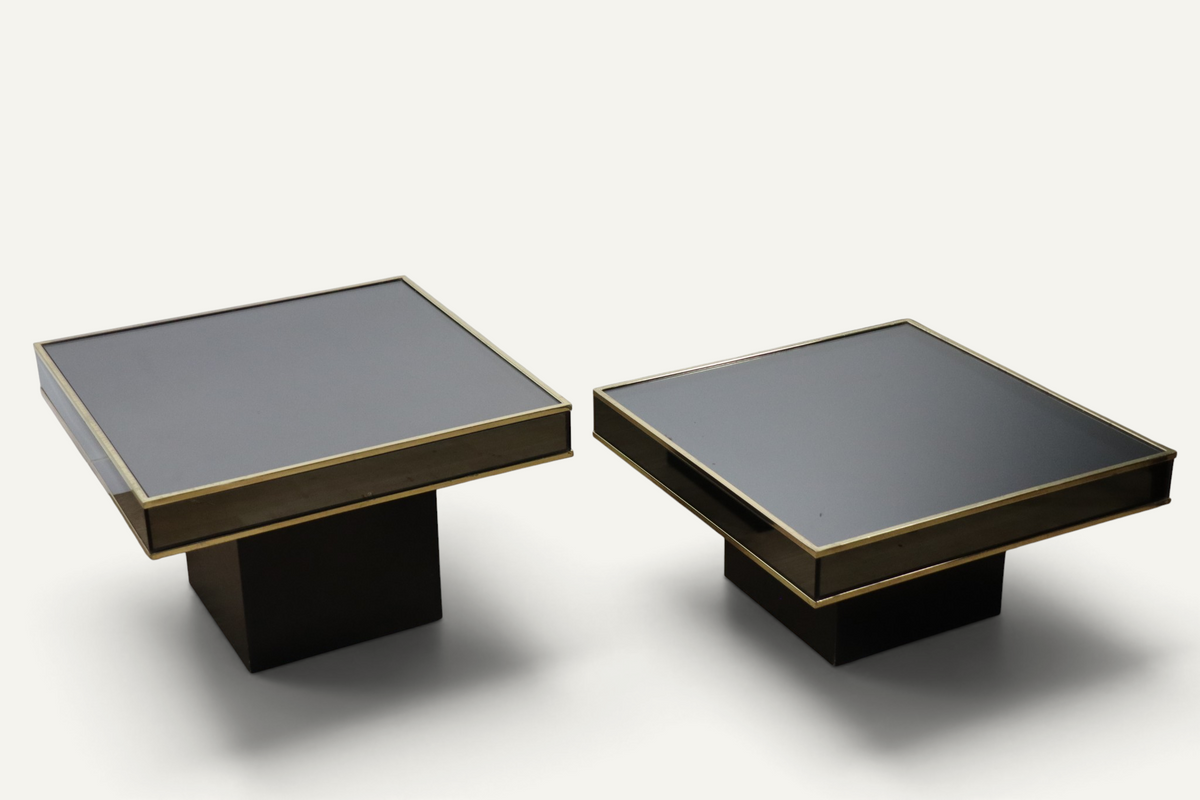 Tables basses modulables édition Cidue, d'après Willy Rizzo années 1970