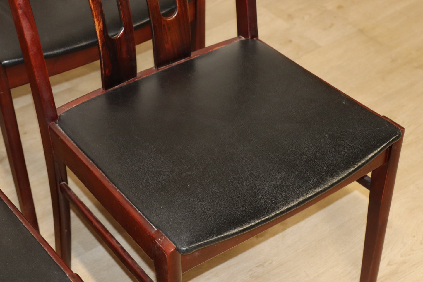 Série de 6 chaises scandinave en palissandre, 1960