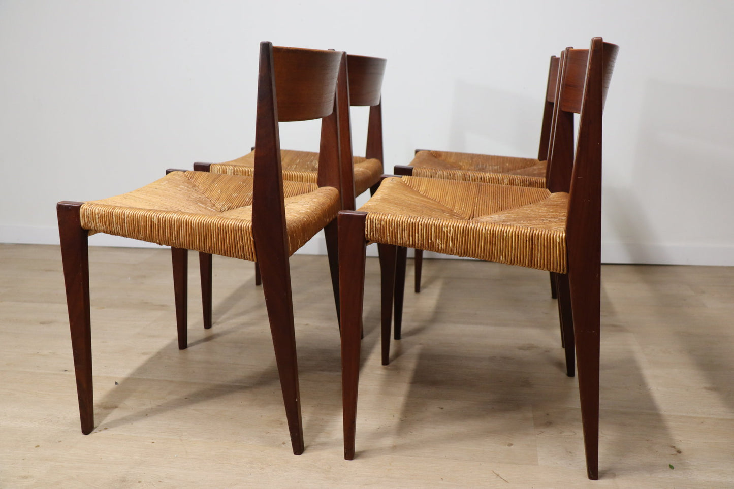 Série de 4 chaises scandinave modèle "Pia" de Poul Cadovius, 1960