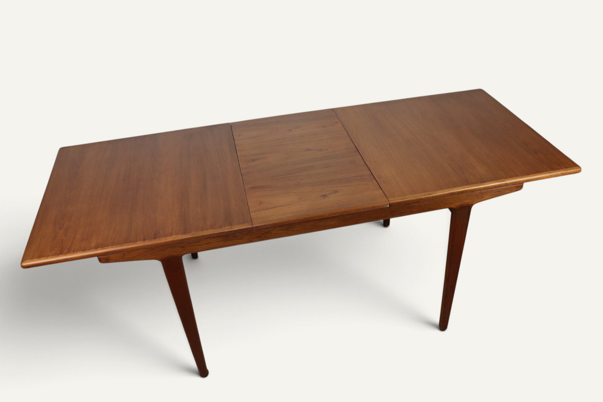 Table de repas extensible danoise en teck – années 1960