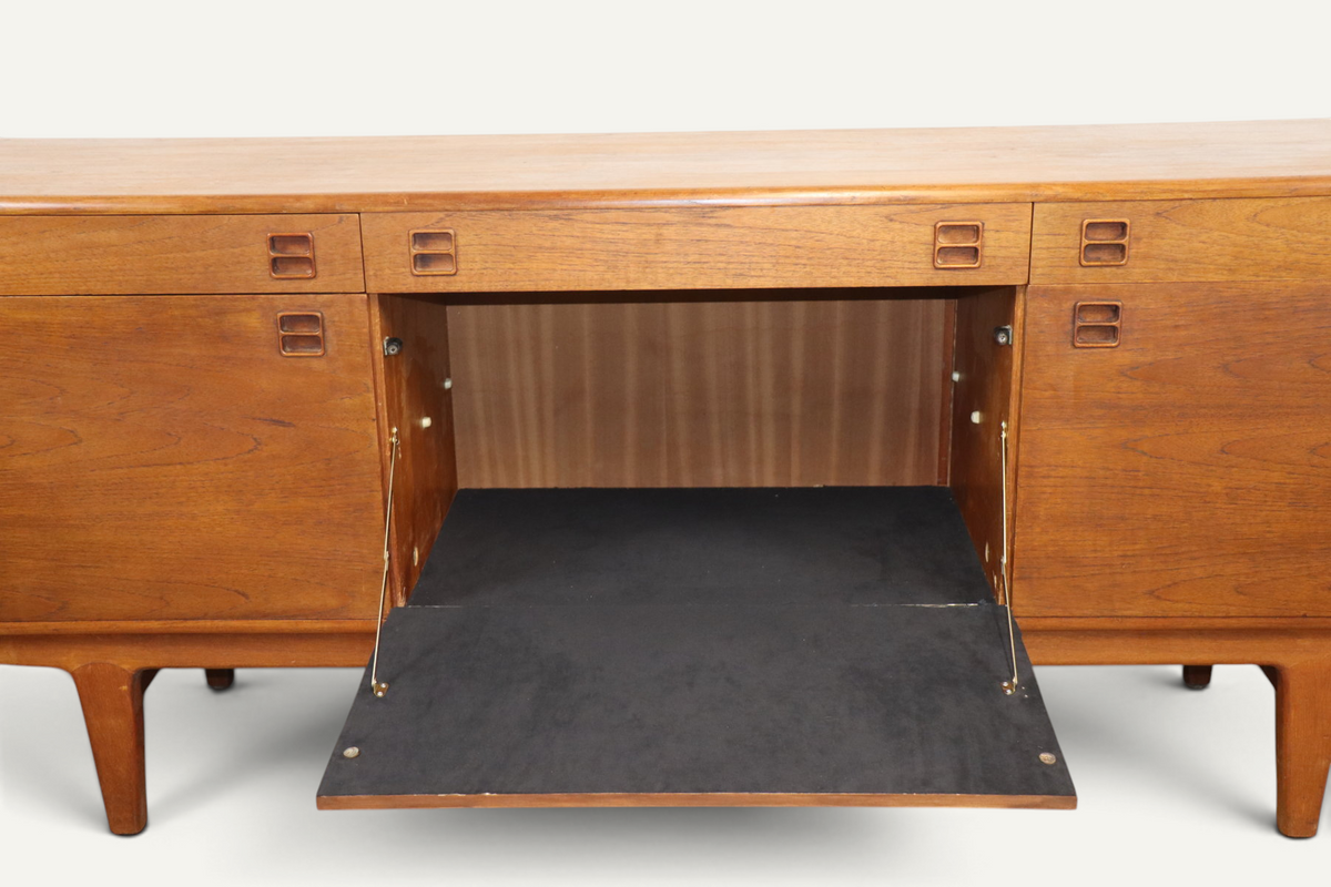 Enfilade scandinave en teck – années 1960