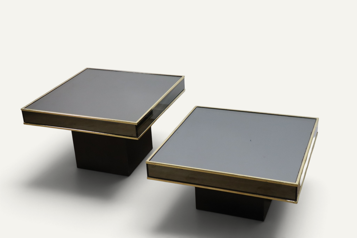 Tables basses modulables édition Cidue, d'après Willy Rizzo années 1970