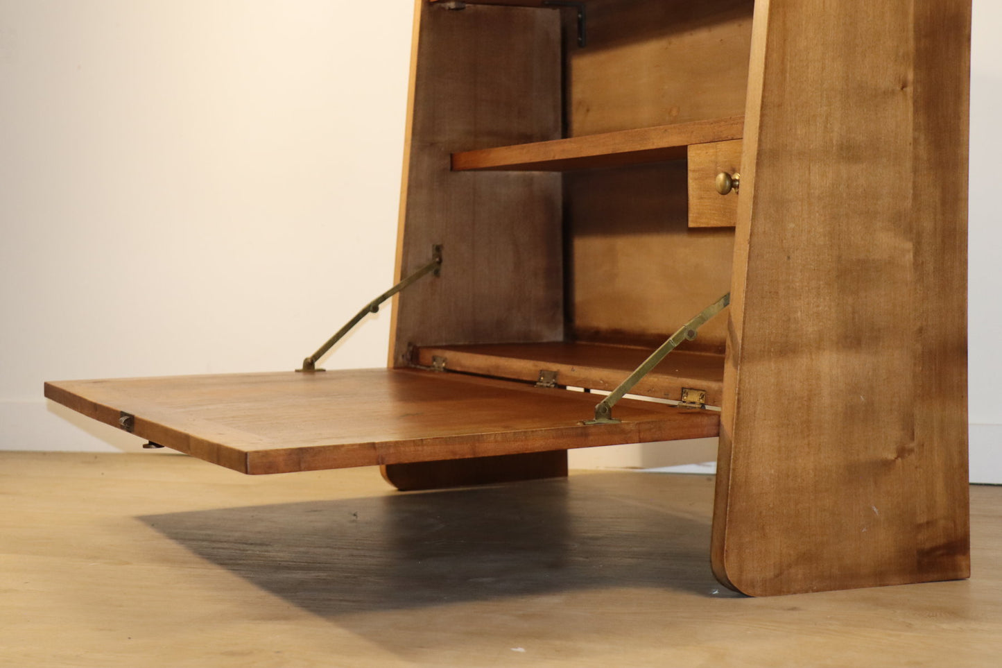 Secrétaire mural vintage en bois, 1950